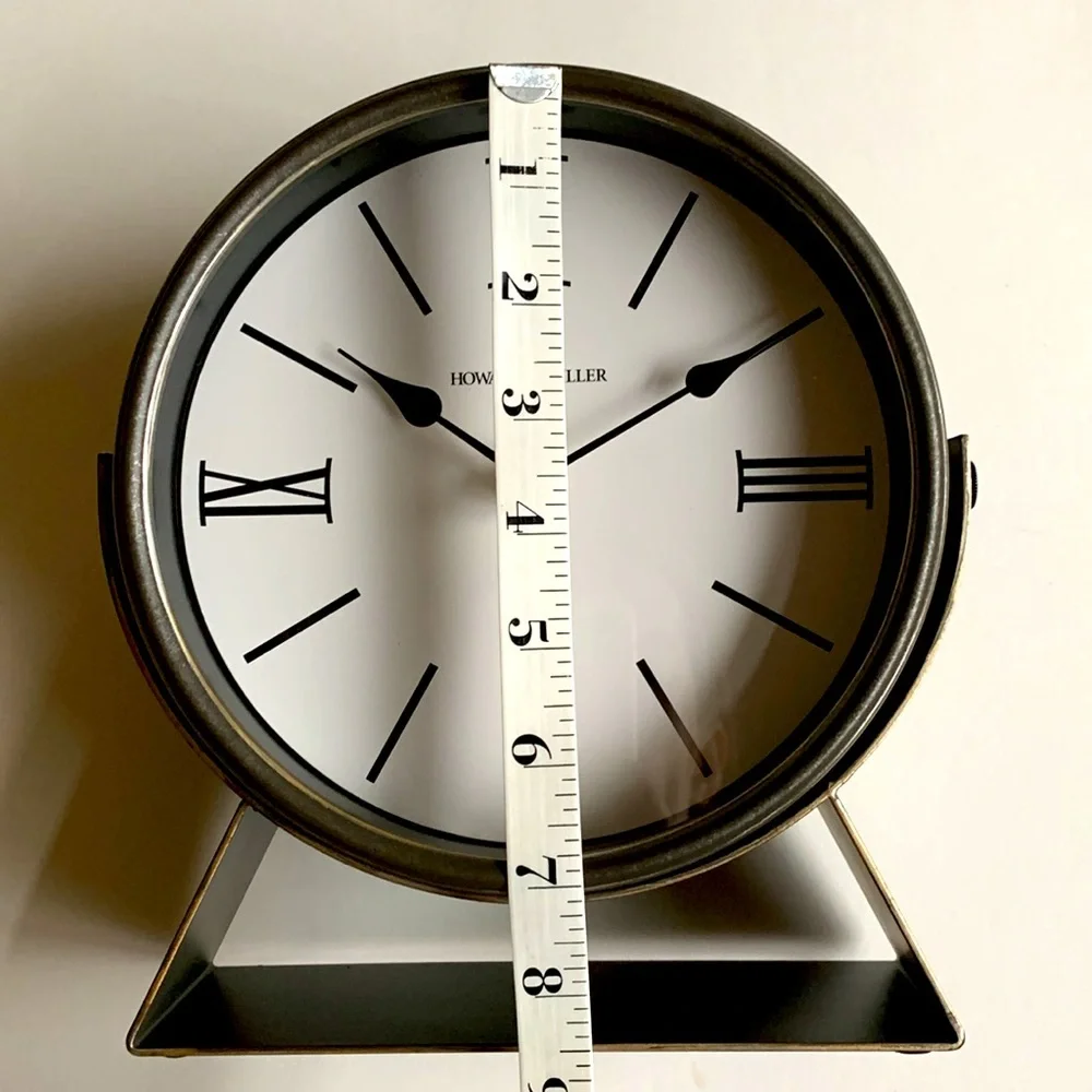 NIB HOWARD MILLER Clock Classic Standing Desk Table Roman Numerals